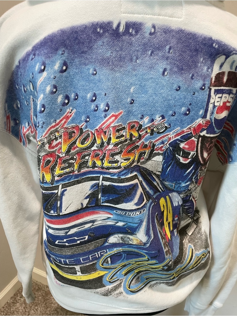 Hollister Pepsi Racing Jeff Gordon Sweatshirt Hoodie Power Refresh